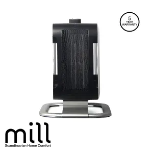 Mill Compact Fan Heater 1800W with Aluminium Foot