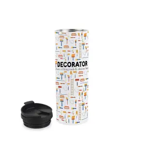 Decorator Travel Mug - Novelty Trades Gift Stainless Steel Vacuum-Sealed Double-Walled Hot/Cold Drinks Travel Flask