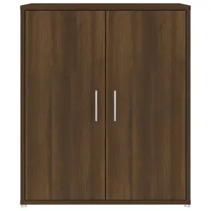 Shoe Cabinet Brown Oak 60x35x70 cm Engineered Wood