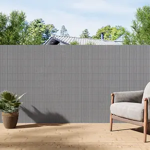 120cm W x 300cm L Sun-blocked Privacy Fence Screen Panels Light Grey