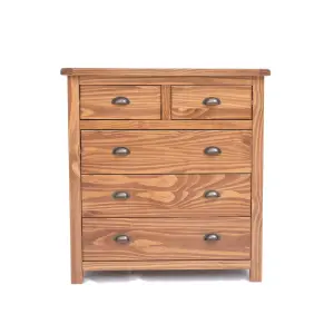 Padua 5 Drawer Chest of Drawers Brass Cup Handle