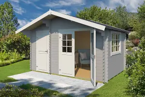 Lasita Osland Keila 28 with Side Store - 3.8m x 2.5m - Traditional Style Log Cabin Summer House