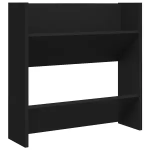 Berkfield Wall Shoe Cabinets 4 pcs Black 60x18x60 cm Engineered Wood