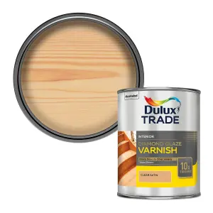 Dulux Trade Diamond Clear Satin Floor Wood varnish, 1L