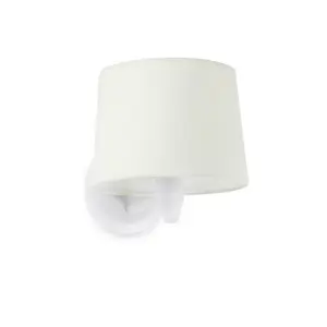 Luminosa Conga Wall Light with Shade White, E27