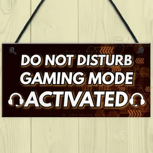 Red Ocean Gaming Christmas Gifts DO NOT DISTURB Sign Novelty Gamer Boys Bedroom Accessories Gifts For Boys