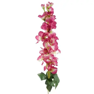 Pack of 6 x 75cm Delphinium Dark Pink Artificial Stem