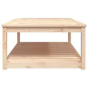 Berkfield Garden Table 121x82.5x45 cm Solid Wood Pine