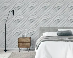 Arthouse Soft Mineral Silver Wallpaper