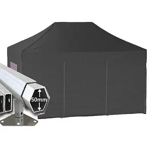 3m x 2m Extreme 50 Instant Shelter Pop Up Gazebos Frame, Canopy & Sides - Black