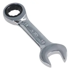 18mm Stubby Ratchet Combination Spanner Metric Wrench 72 Teeth SPN11