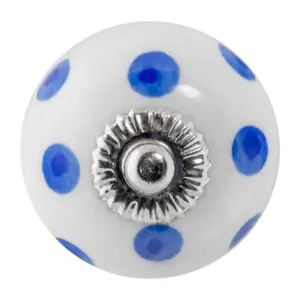 Nicola Spring - Round Ceramic Cabinet Knob - Spot