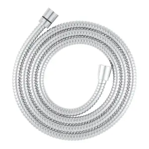 GoodHome Chrome effect PVC & stainless steel Shower hose, (L)2m