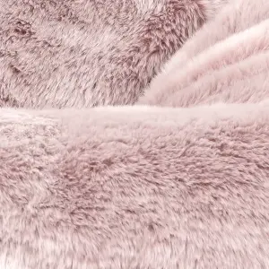 icon Hacienda Classic Faux Fur Bean Bag Chair Light Pink