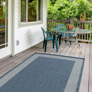 Ecology Collection Outdoor Rugs in Blue  200blu