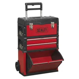 Sealey Mobile Steel/Composite Toolbox - 3 Compartment AP548