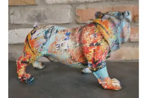 Graffiti British bulldog ornament