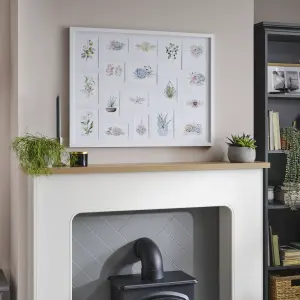 Matt White Pine effect Plain Multi Picture frame (H)85.6cm x (W)65.6cm