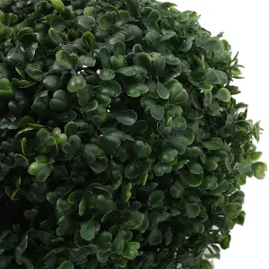 Artificial Boxwood Ball Topiary Trees Potted Decorative Plant Outdoor and Indoor Décor (28cm)