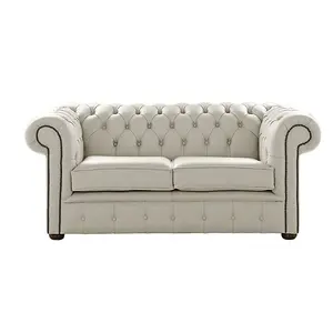 Chesterfield 2 Seater Shelly Seely Leather Sofa Settee Bespoke In Classic Style