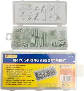 150Pc Spring Compression Expansion Assortment Kit Workshop Garage