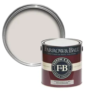 Farrow & Ball Exterior Masonry Mixed Colour Paint 2001 Strong White 5L