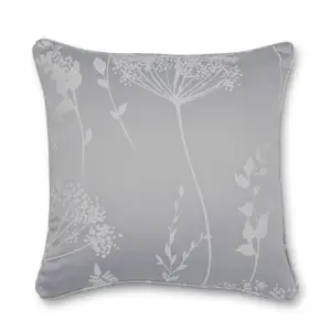 Catherine Lansfield Meadowsweet Floral 30x40cm Cushion Grey