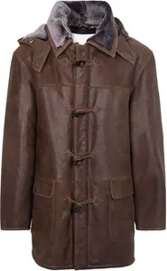 House Of Bruar Men's Sheepskin Duffle Coat