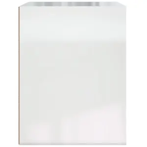 Berkfield Wall-mounted Bedside Cabinet High Gloss White 50x36x47 cm