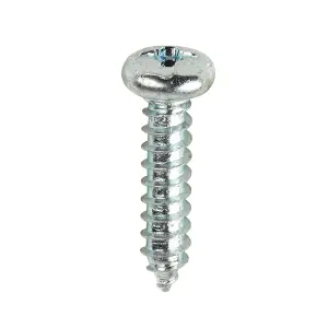 Timco - Self-Tapping Screws - PZ - Pan - Zinc (Size 4 x 1/2 - 200 Pieces)