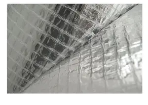 Trade Store Vapour Barrier Membrane 1m + Aluminium Tape Set - Insulating Aluminium Foil Barrier