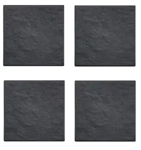 4 x Square Stomp Stone Graphite (30cm square x 3cm thick)