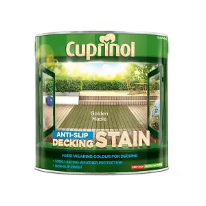 Cuprinol Golden maple Matt Decking Wood stain, 2.5L