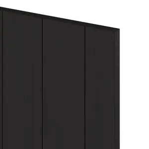 GoodHome Verbena Matt charcoal Matt charcoal shaker Standard Appliance & larder Appliance End panel (H)2400mm (W)610mm