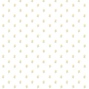 Laura Ashley Wood Violet Ochre Kids Smooth Wallpaper