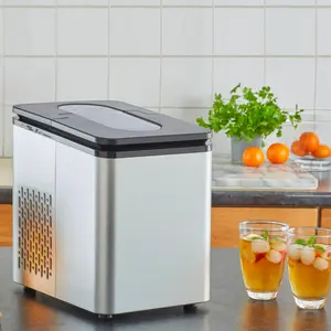 Eshal Electric Ice Cube Maker Machine Chrome