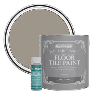 Rust-Oleum Whipped Truffle Washable Matt Floor Tile Paint 2.5L