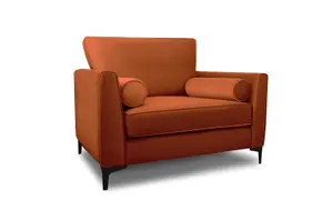 Modern Home Zara 3 Seater and Lovechair Set Marmalade