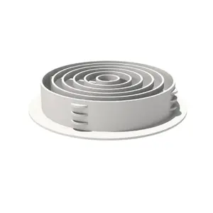 25 x 70mm White Plastic Round Soffit Air Vents / Upvc Push in Roof Disc / Fascia