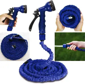 30m 100ft Expandable Magic Hose Flexible Water Pipe Garden DIY Spray Gun