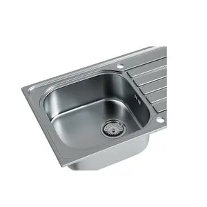 Liquida NR965SS 1.0 Bowl Reversible Inset Stainless Steel Kitchen Sink & Waste