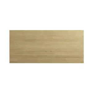 GoodHome Verbena Natural oak shaker Standard Breakfast bar back panel (H)890mm (W)2000mm