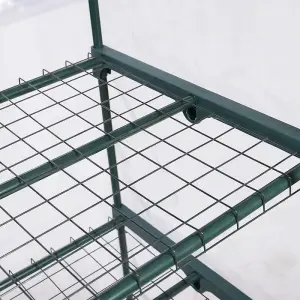 Greenhouse with Easy-Fit Frame and Heavy Duty Cover - 4 Shelf