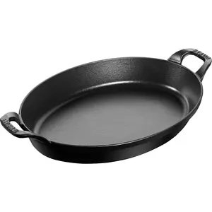 STAUB Cast Iron Oven Dish Black