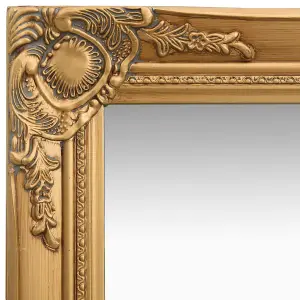 Berkfield Wall Mirror Baroque Style 40x40 cm Gold