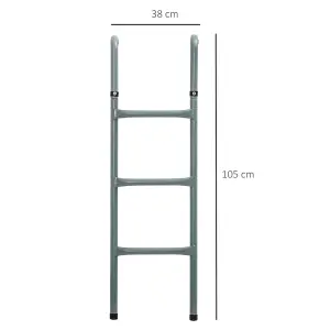 HOMCOM Trampoline Ladder Replacement Spare Step Suitable for 12ft, 14ft