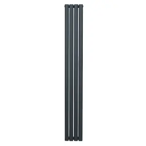 Oval Radiator - 1800 x 240mm - Anthracite