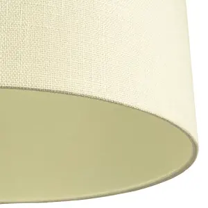 Contemporary and Sleek Cream Linen 16 Lamp Shade with Cotton Inner Lining