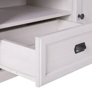 Beliani Retro TV Stand White NASHVILLE