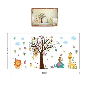 Walplus Combo Kids Happy London Zoo Wall Sticker PVC